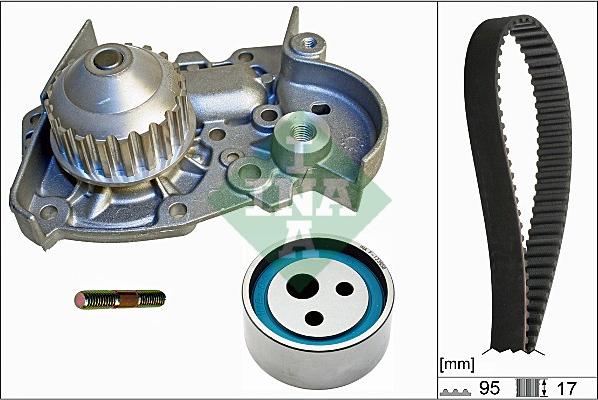 Wilmink Group WG1251135 - Vesipumppu + jakohihnasarja inparts.fi