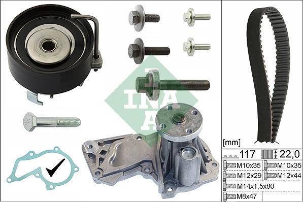 Wilmink Group WG1251886 - Vesipumppu + jakohihnasarja inparts.fi