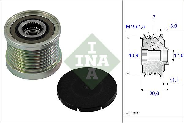 Wilmink Group WG1253657 - Hihnapyörä, laturi inparts.fi