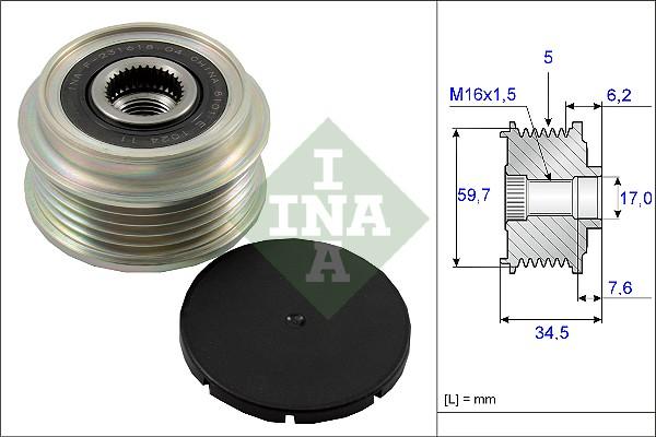 Wilmink Group WG1253615 - Hihnapyörä, laturi inparts.fi