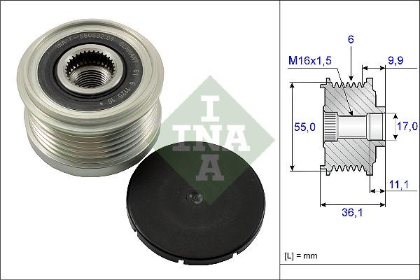 Wilmink Group WG1253679 - Hihnapyörä, laturi inparts.fi