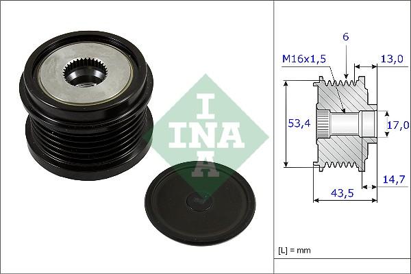 Wilmink Group WG1253806 - Hihnapyörä, laturi inparts.fi