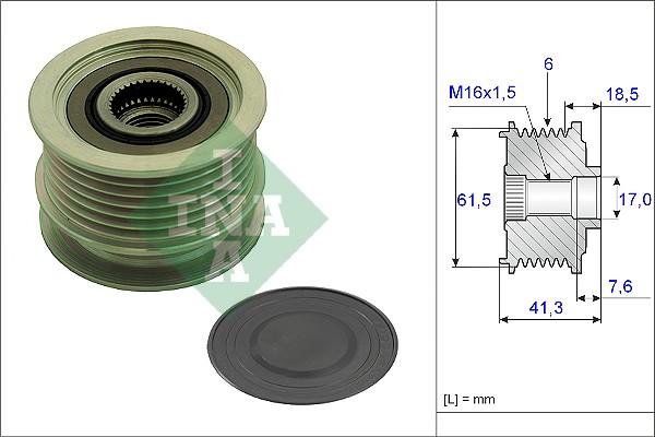 Wilmink Group WG1253803 - Hihnapyörä, laturi inparts.fi