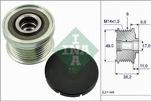 Wilmink Group WG1253827 - Hihnapyörä, laturi inparts.fi