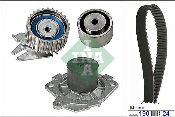 Wilmink Group WG1252042 - Vesipumppu + jakohihnasarja inparts.fi