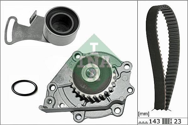 Wilmink Group WG1710021 - Vesipumppu + jakohihnasarja inparts.fi