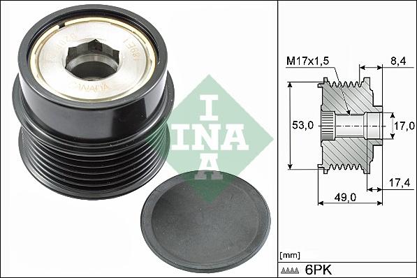 Wilmink Group WG1710211 - Hihnapyörä, laturi inparts.fi