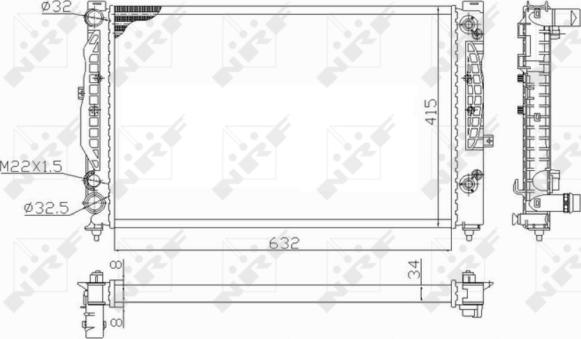 Wilmink Group WG1723634 - Jäähdytin,moottorin jäähdytys inparts.fi