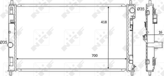 Wilmink Group WG1723628 - Jäähdytin,moottorin jäähdytys inparts.fi