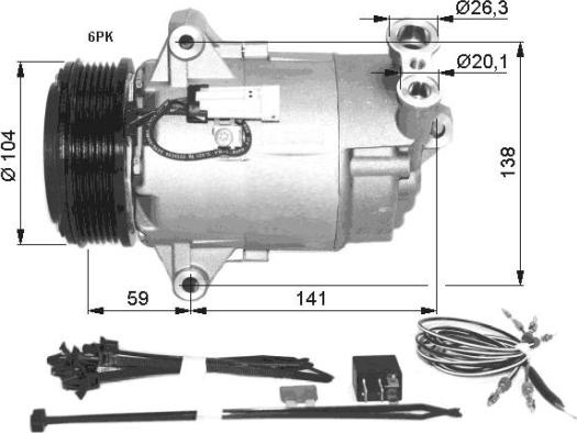 Wilmink Group WG2159330 - Kompressori, ilmastointilaite inparts.fi