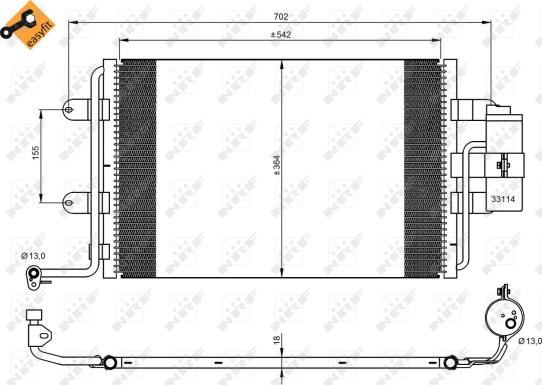 Wilmink Group WG2160796 - Lauhdutin, ilmastointilaite inparts.fi