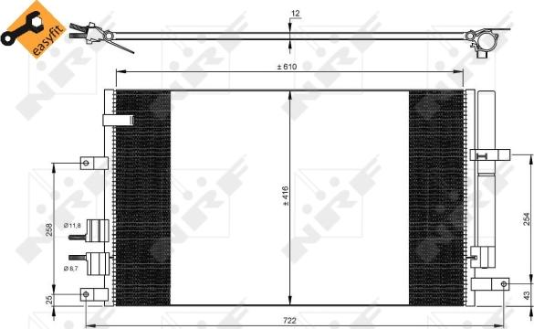 Wilmink Group WG2161191 - Lauhdutin, ilmastointilaite inparts.fi