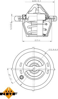 Wilmink Group WG2184770 - Termostaatti, jäähdytysneste inparts.fi