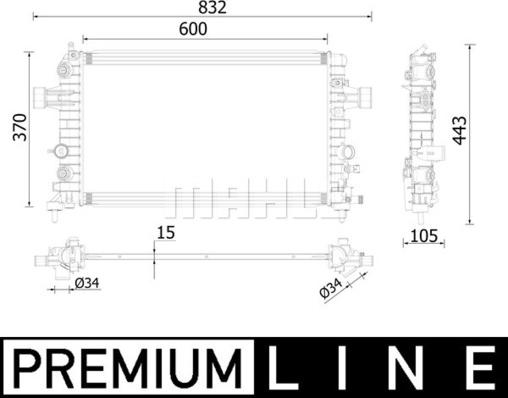 Wilmink Group WG2183186 - Jäähdytin,moottorin jäähdytys inparts.fi