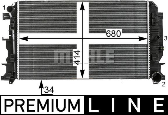 Wilmink Group WG2183813 - Jäähdytin,moottorin jäähdytys inparts.fi