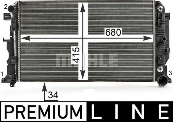 Wilmink Group WG2182447 - Jäähdytin,moottorin jäähdytys inparts.fi