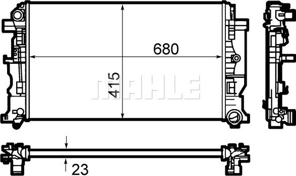 Wilmink Group WG2182844 - Jäähdytin,moottorin jäähdytys inparts.fi