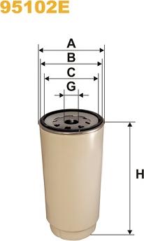 WIX Filters 95102E - Polttoainesuodatin inparts.fi