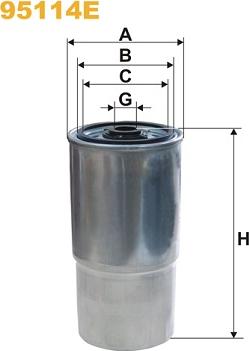 WIX Filters 95114E - Polttoainesuodatin inparts.fi