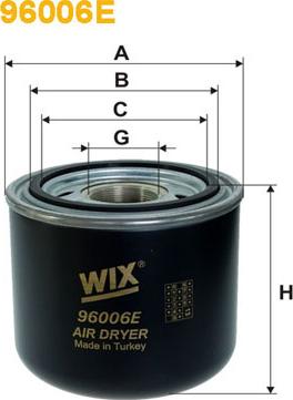 WIX Filters 96006E - Ilmankuivaus patruuna, paineilmalaite inparts.fi