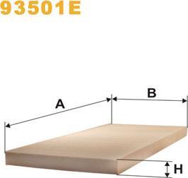 WIX Filters 93501E - Suodatin, sisäilma inparts.fi