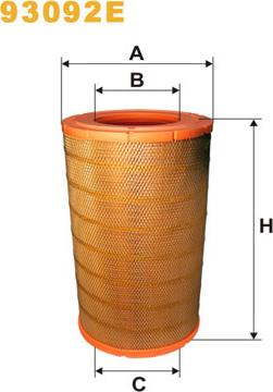 WIX Filters 93092E - Ilmansuodatin inparts.fi