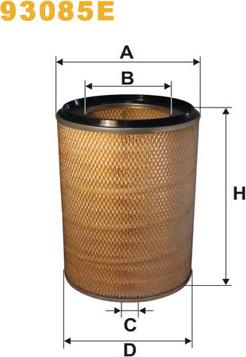 WIX Filters 93085E - Ilmansuodatin inparts.fi