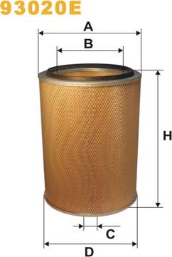 WIX Filters 93020E - Ilmansuodatin inparts.fi