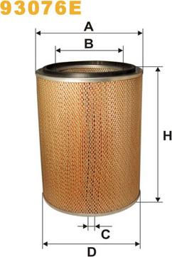 WIX Filters 93076E - Ilmansuodatin inparts.fi