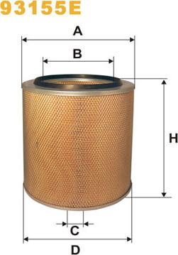 WIX Filters 93155E - Ilmansuodatin inparts.fi