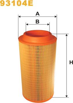 WIX Filters 93104E - Ilmansuodatin inparts.fi