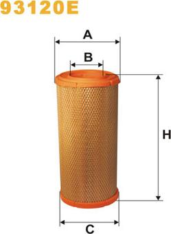 WIX Filters 93120E - Ilmansuodatin inparts.fi