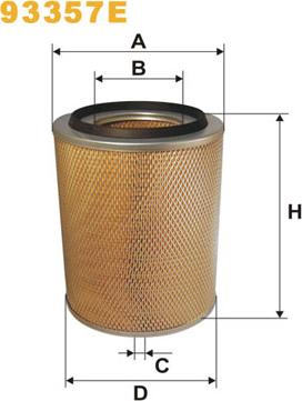 WIX Filters 93357E - Ilmansuodatin inparts.fi