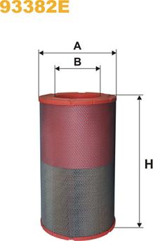 WIX Filters 93382E - Ilmansuodatin inparts.fi