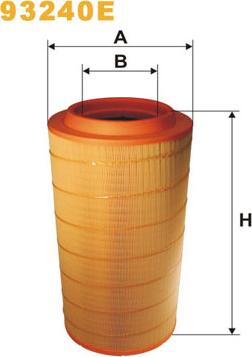 WIX Filters 93240E - Ilmansuodatin inparts.fi