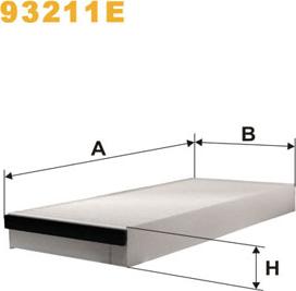 WIX Filters 93211E - Suodatin, sisäilma inparts.fi