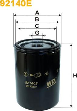 WIX Filters 92140E - Öljynsuodatin inparts.fi