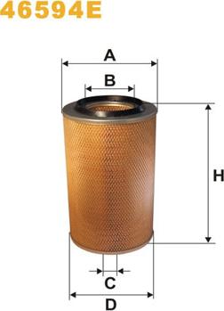 WIX Filters 46594E - Ilmansuodatin inparts.fi