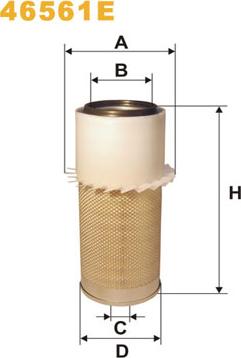 WIX Filters 46561E - Ilmansuodatin inparts.fi