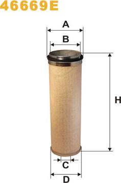 WIX Filters 46669E - Toisioilmasuodatin inparts.fi