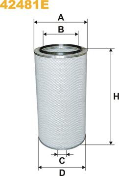 WIX Filters 42481E - Ilmansuodatin inparts.fi