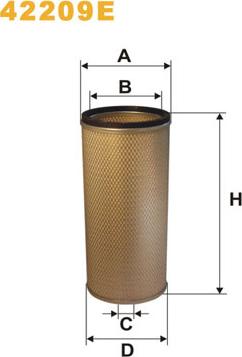 WIX Filters 42209E - Toisioilmasuodatin inparts.fi