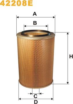 WIX Filters 42208E - Ilmansuodatin inparts.fi