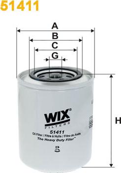 WIX Filters 51411 - Öljynsuodatin inparts.fi