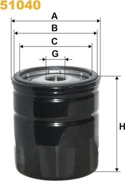 WIX Filters 51040 - Öljynsuodatin inparts.fi