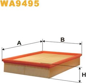 WIX Filters WA9495 - Ilmansuodatin inparts.fi