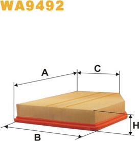 WIX Filters WA9492 - Ilmansuodatin inparts.fi