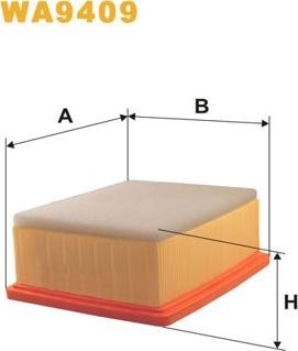 WIX Filters WA9409 - Ilmansuodatin inparts.fi