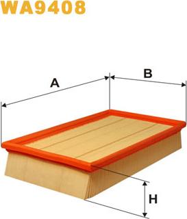 WIX Filters WA9408 - Ilmansuodatin inparts.fi
