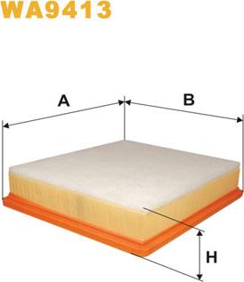 WIX Filters WA9413 - Ilmansuodatin inparts.fi